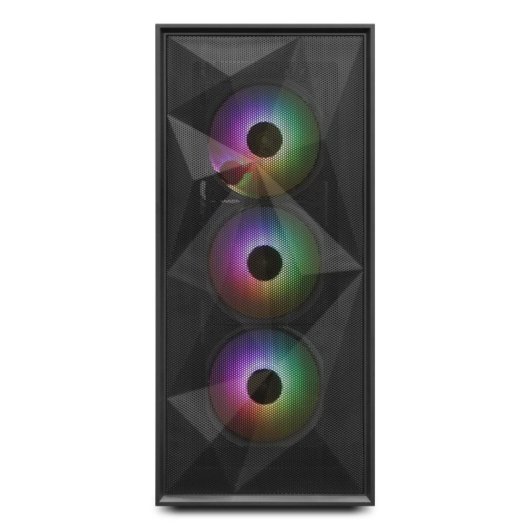 Caja de PC Zolyd Radion ATX ARGB Vidrio Templado 4 Ventiladores Incluidos