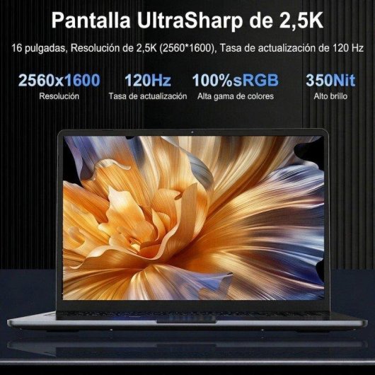 Portatile Ninkear N16 Pro 16" Intel Core i7-12700H 16GB Iris Xe 1TB SSD Windows 11 tastiera retroilluminata