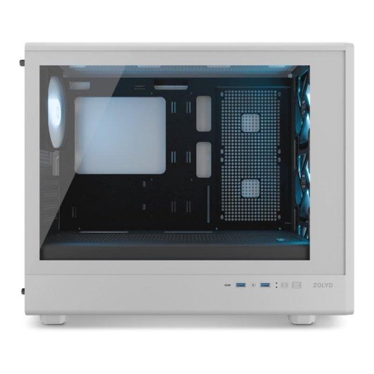 Caja ordenador Zolyd Karion Wd Micro-ATX diseño madera y cristal
