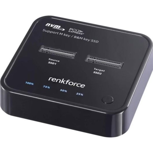 PC-Gehäuse Renkforce RF-TPCD-300 M.2 Aluminium Schwarz USB-C 4