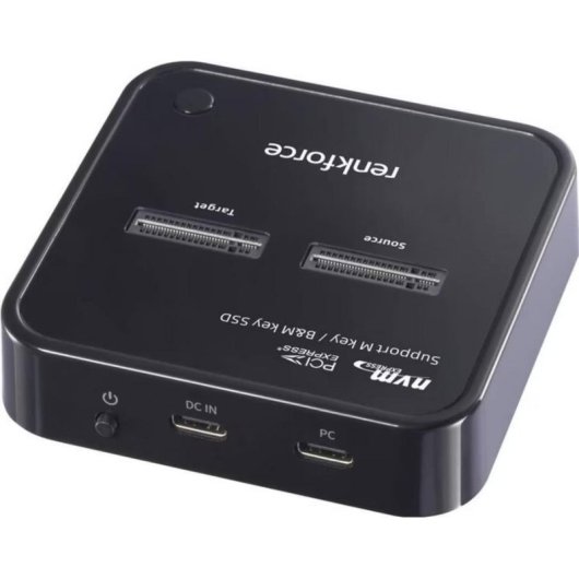 PC-Gehäuse Renkforce RF-TPCD-300 M.2 Aluminium Schwarz USB-C 4
