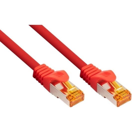 Cable de red Varia Cat. 7 RJ45 1 m S/FTP Rojo
