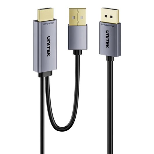 Cabo adaptador Unitek DisplayPort HDMI 1,8 m 4K 60 Hz