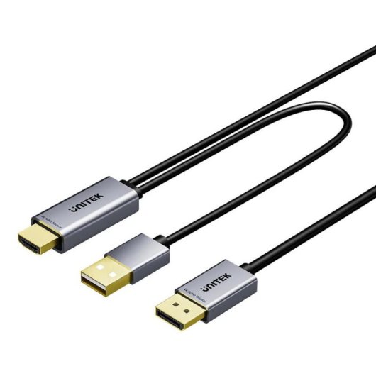 Cabo adaptador Unitek DisplayPort HDMI 1,8 m 4K 60 Hz
