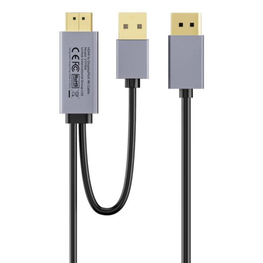 Cabo adaptador Unitek DisplayPort HDMI 1,8 m 4K 60 Hz