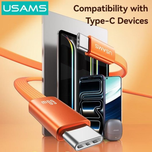 USB-C Kabel Usams SJ783USB01 1,2 m 60 W blau Schnellladung