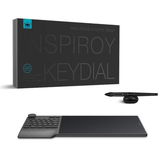 Tablette graphique Huion Inspiroy Keydial KD200 Bluetooth 8192 niveaux de pression