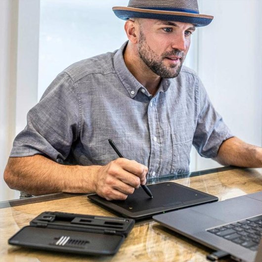 Tableta gráfica Xencelabs Pen Tablet Small sem fios preta