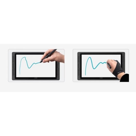 Guante para tableta gráfica Huion 32515243 negro inalámbrico multi-touch lycra nylon