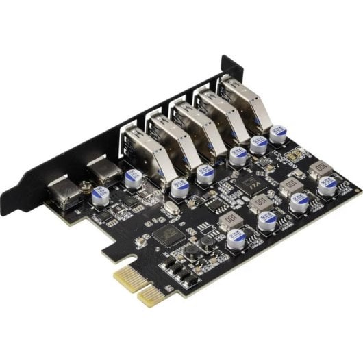 Tarjeta controladora USB Renkforce 7 puertos 5 USB-A 2 USB-C PCIe x1