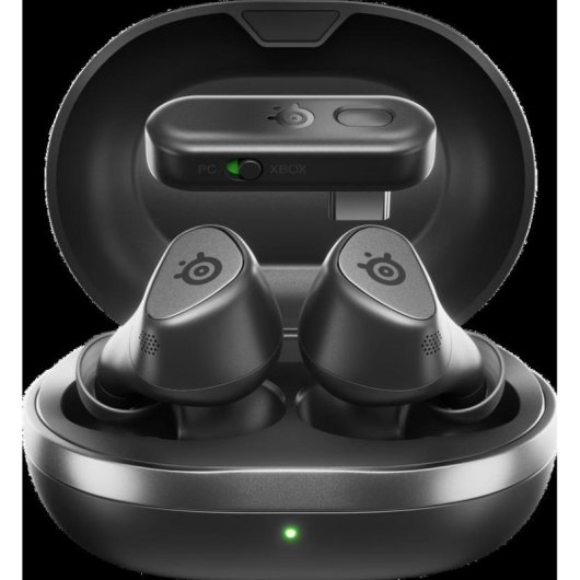 Casque SteelSeries Arctis GameBuds sans fil Bluetooth gaming avec ANC et recharge sans fil noir