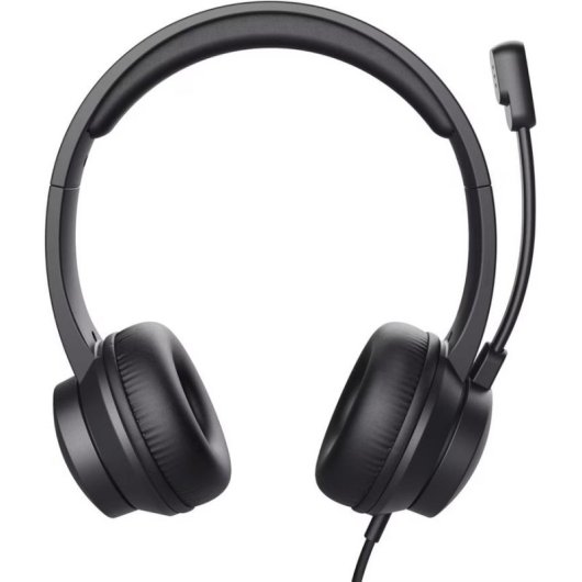Casque Trust Roha II USB-A avec micro, filaire, usage bureau, noir