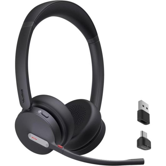 Casque Yealink BH70 sans fil Bluetooth USB-C pour bureau, micro noir