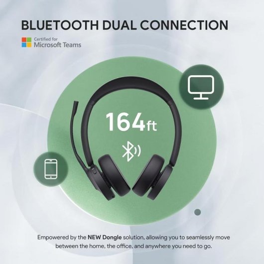 Casque Yealink BH70 sans fil Bluetooth USB-C pour bureau, micro noir