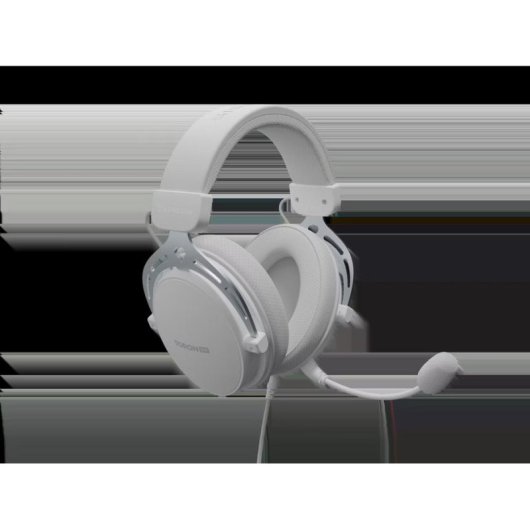 Auriculares Genesis TORON 531 con cable USB para PC Gaming, micrófono y almohadillas blancas