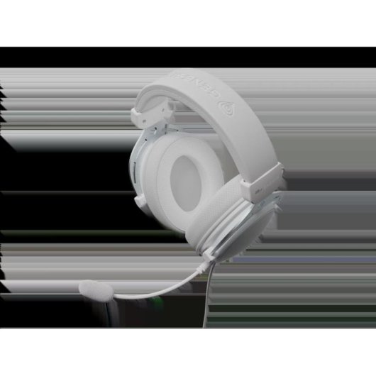 Auriculares Genesis TORON 531 con cable USB para PC Gaming, micrófono y almohadillas blancas
