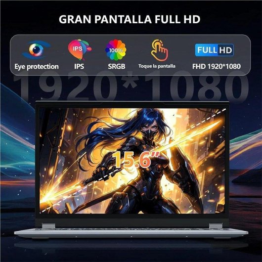 Portatile FUNYET 2-in-1 15.6" Touch AMD Ryzen 3 3200U 16GB 512GB SSD Radeon Vega 3 Windows 11 Pro