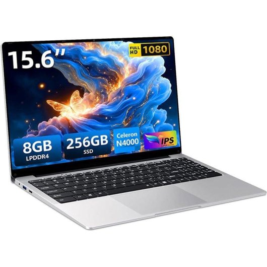 Portátil Funyet Ecobook 15.6" Intel Celeron N4000 8GB 256GB SSD Windows 11 Pro