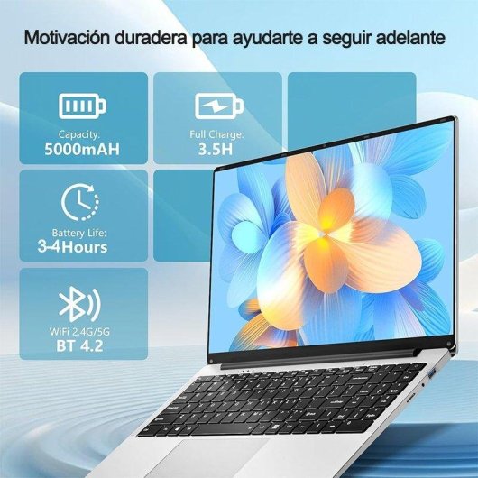 Portátil Funyet Ecobook 15.6" Intel Celeron N4000 8GB 256GB SSD Windows 11 Pro