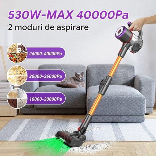 Aspirapolvere senza Fili Generica Liimoo M81 530W 40000Pa 53 min Animali Accessori