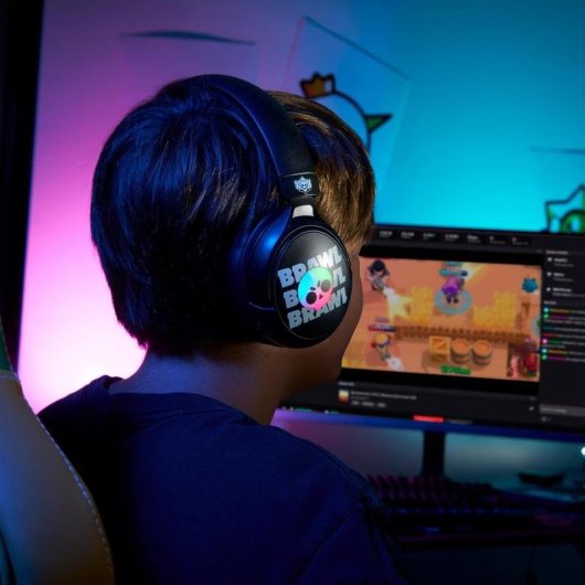 Casque Subsonic Brawl Stars sans fil RF pour gaming PC PS4 Xbox noir