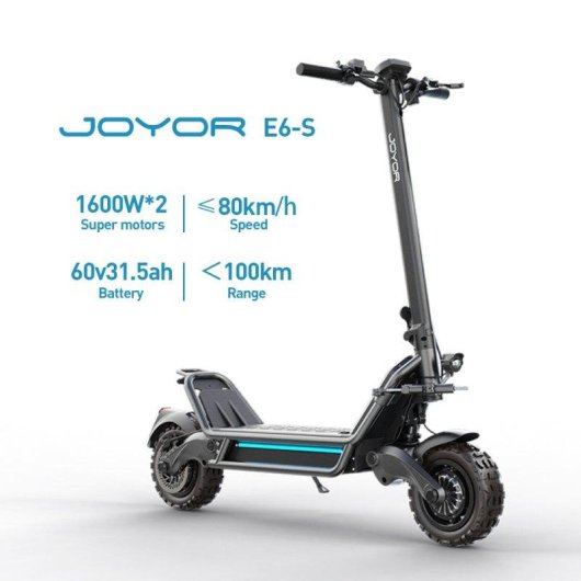 Elektroroller Joyor E6-S 1600W Reichweite 85km 11" Reifen Hydraulische Bremsen