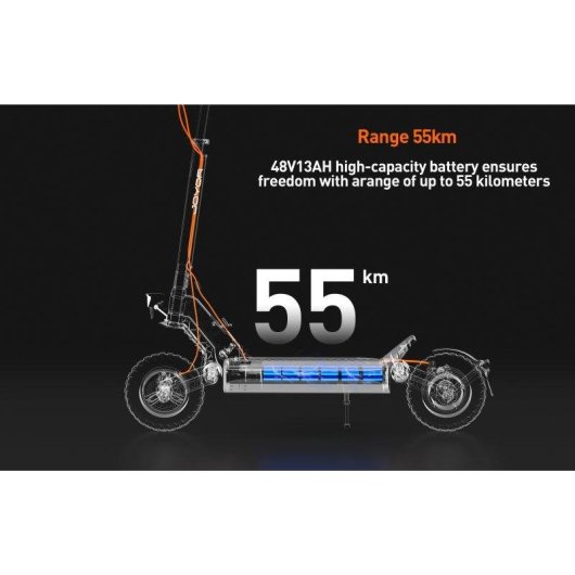 Elektroroller Joyor S5-Z 600W Reichweite 55km Doppelfederung Schwarz