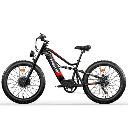 Vélo électrique Générique ES7PRO-B Double Moteur 52V 1500W 26" Noir