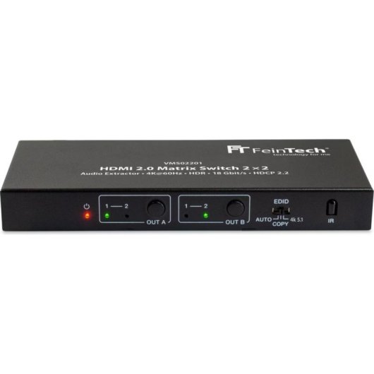 Commutateur Matrix HDMI FeinTech VMS02201 2x2 4K 60Hz HDR
