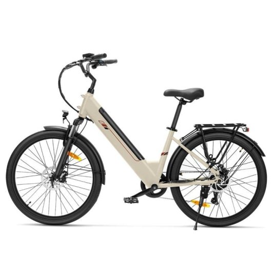 Bicicletta Elettrica Touroll J2 ST 250W 45Nm Batteria 561.6Wh 100km 7 Marche Shimano Sand