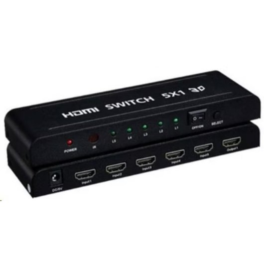 HDMI-Switch PremiumCord 5 Eingänge 1 Ausgang mit Fernbedienung