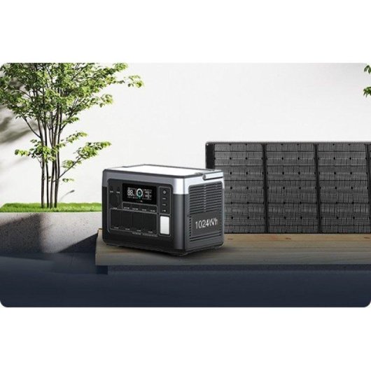 Estação de energia Oukitel P1000 Plus 1024Wh 11 portas Bateria LiFePO4 Carga rápida