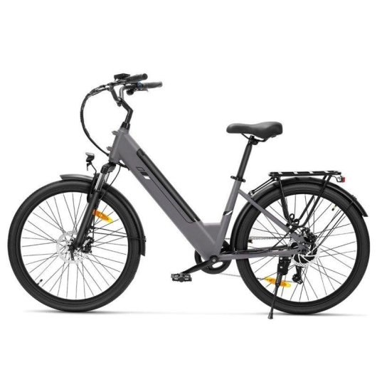 Vélo électrique urbain pas bas Touroll J2 ST 250W 45Nm 100km 7v Shimano gris