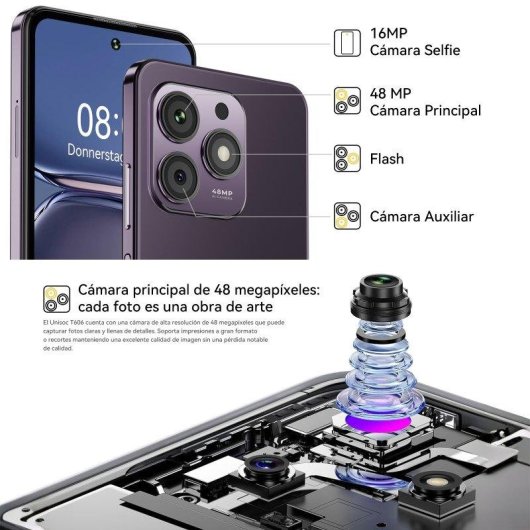 HOTWAV Note 13 Max 4G 6GB 6.8" 256GB Preto Câmara 48MP