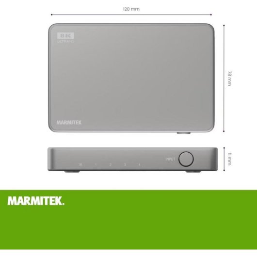 Commutateur HDMI Marmitek AS48 4 entrées 4K120Hz 8K60Hz