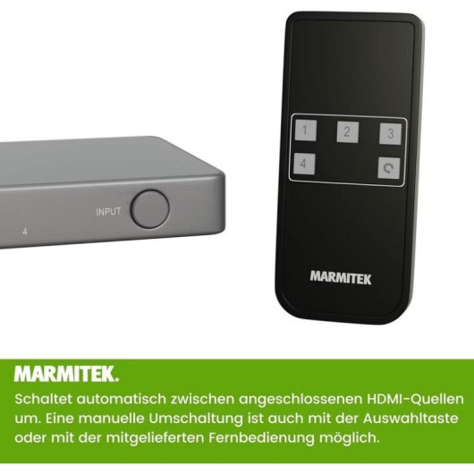 Commutateur HDMI Marmitek AS48 4 entrées 4K120Hz 8K60Hz