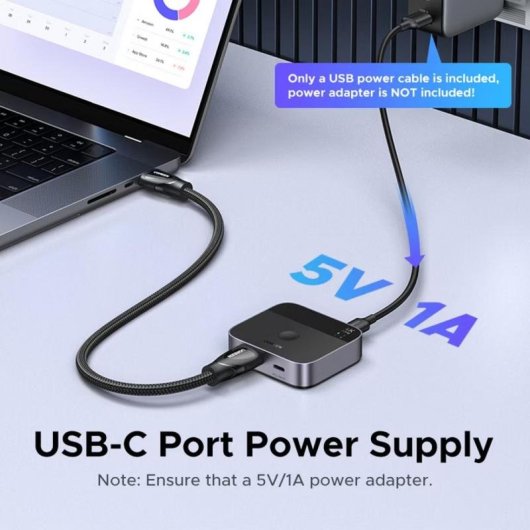 KVM-Schalter Ugreen AW503 2x1 4K@60Hz USB-C/HDMI