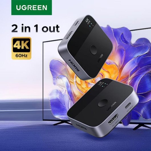 KVM-Schalter Ugreen AW503 2x1 4K@60Hz USB-C/HDMI