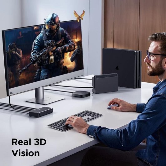 Commutatore HDMI Ugreen 3 in 1 4K@60Hz con Telecomando