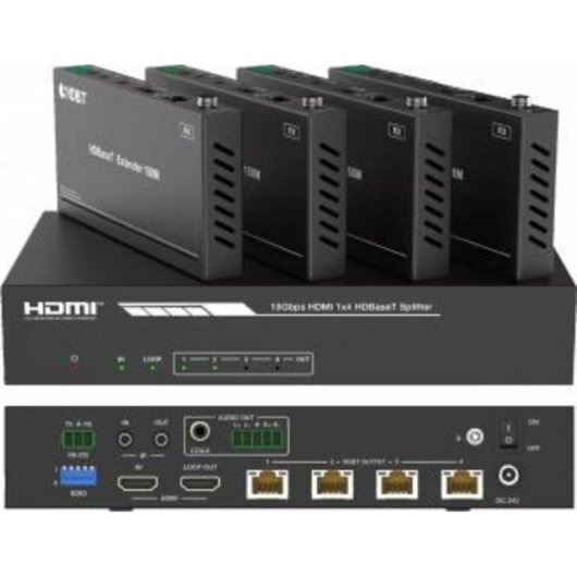 Commutateur vidéo Tesca SP141TH2-4KV2 Noir 60 Hz HDMI 2.0