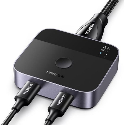 Commutateur KVM Ugreen AW502 HDMI USB-C 4K 60Hz HDR Aluminio