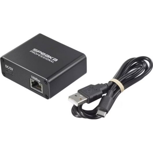Diviseur réseau SpeaKa Professional 1× RJ45 2× sorties RJ45/USB-C 125 Mo/s