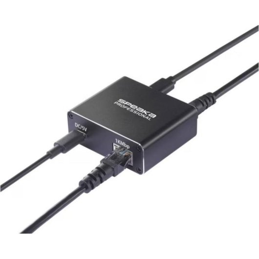 Diviseur réseau SpeaKa Professional 1× RJ45 2× sorties RJ45/USB-C 125 Mo/s