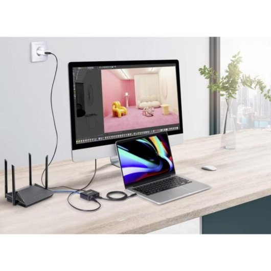 Diviseur réseau SpeaKa Professional 1× RJ45 2× sorties RJ45/USB-C 125 Mo/s