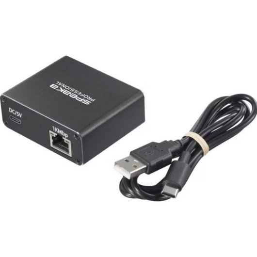 Switch SpeaKa Professional SP-GNS-240 1 RJ45 Eingang 2 USB-C Ausgänge