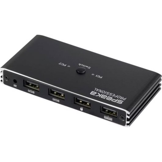 Commutatore KVM SpeaKa Professional 2 porte HDMI 4K@60Hz
