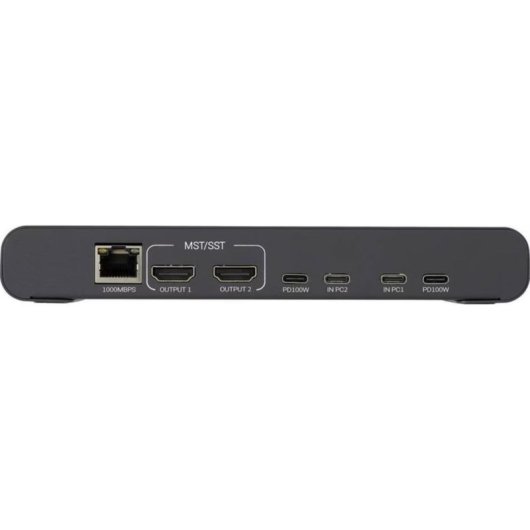 Comutador KVM SpeaKa Professional SP-KVM-2P4K 2 portas USB-C HDMI
