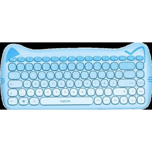 Tastatur LogiLink kabellos mit optischer Maus 85 Tasten Multimedia Deutschland