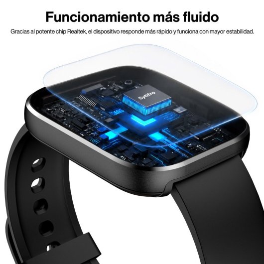 Rayofi D19 Reloj SmartWatch Negro 1,83" SpO2 Pulsómetro Monitor Sueño