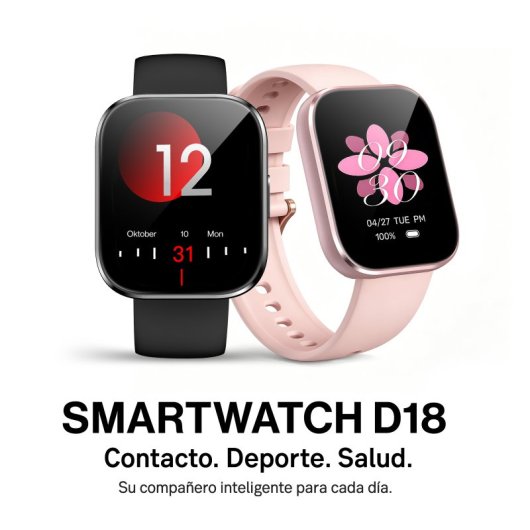 Rayofi D19 Reloj SmartWatch Negro 1,83" SpO2 Pulsómetro Monitor Sueño